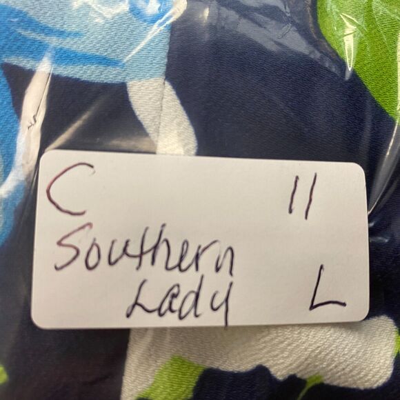 Vintage Southern Lady Long Skirt Women Large Floral Maxi Cottagecore Modest Blue - Picture 9 of 9